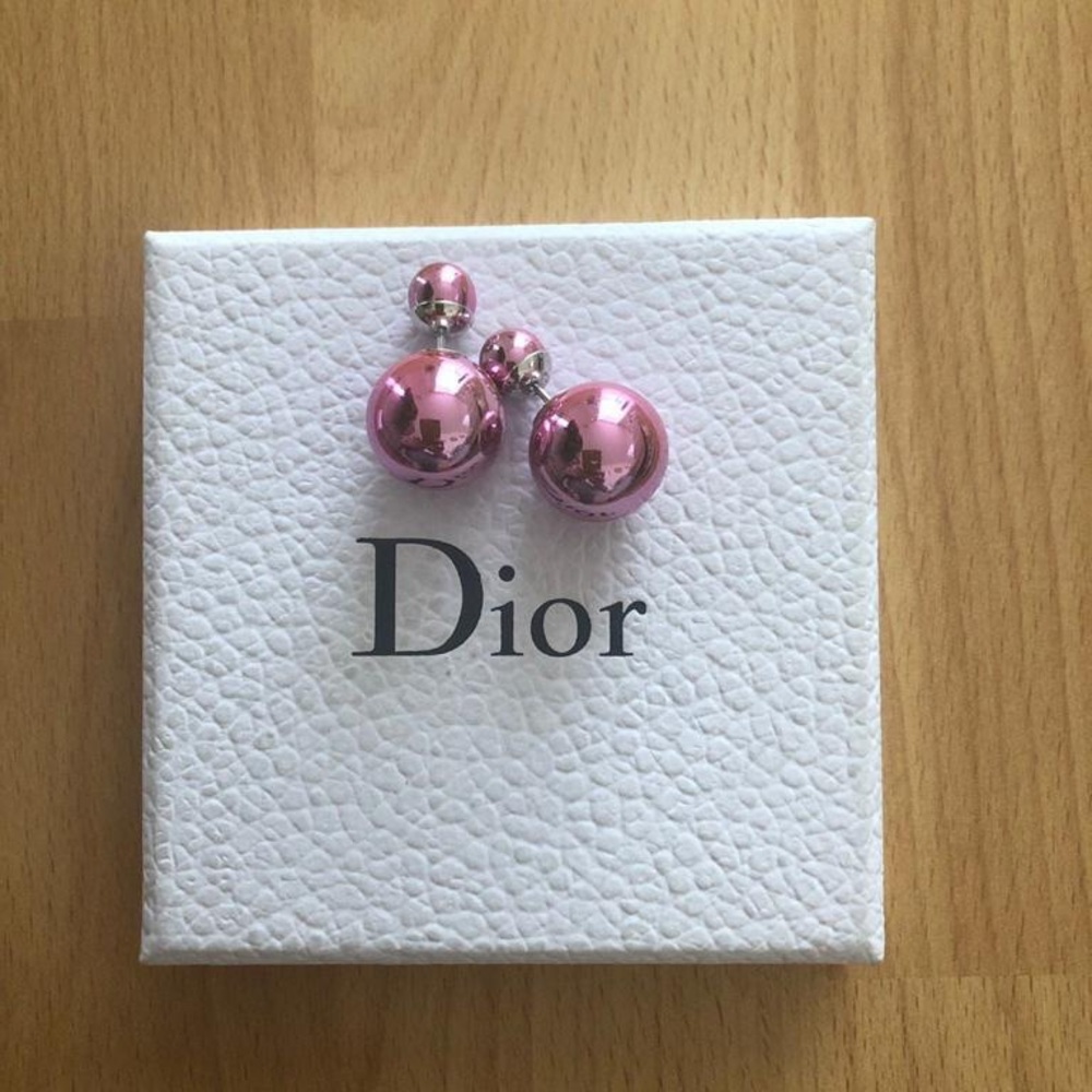 Dior Pink Ball Earrings